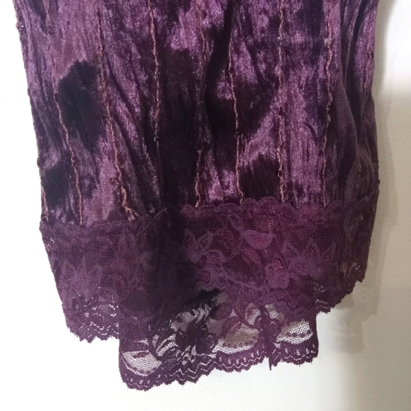 Twenty One Vintage Deep Purple Camisole w/ Sequins Med Like New! - Picture 3 of 7